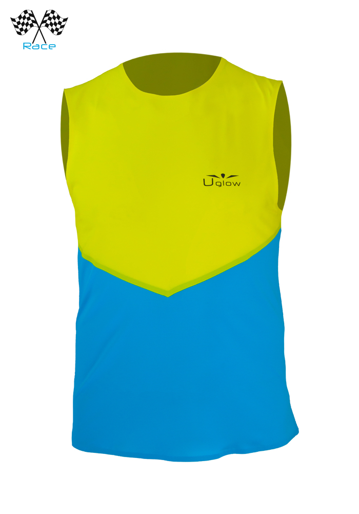 Camiseta Uglow Speed Aero Sin Mangas Azul/Amarillo WTTSA2