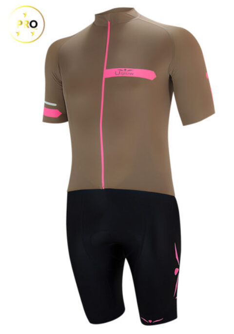 Maillot de ciclismo de hombre Uglow Bronze/rosa