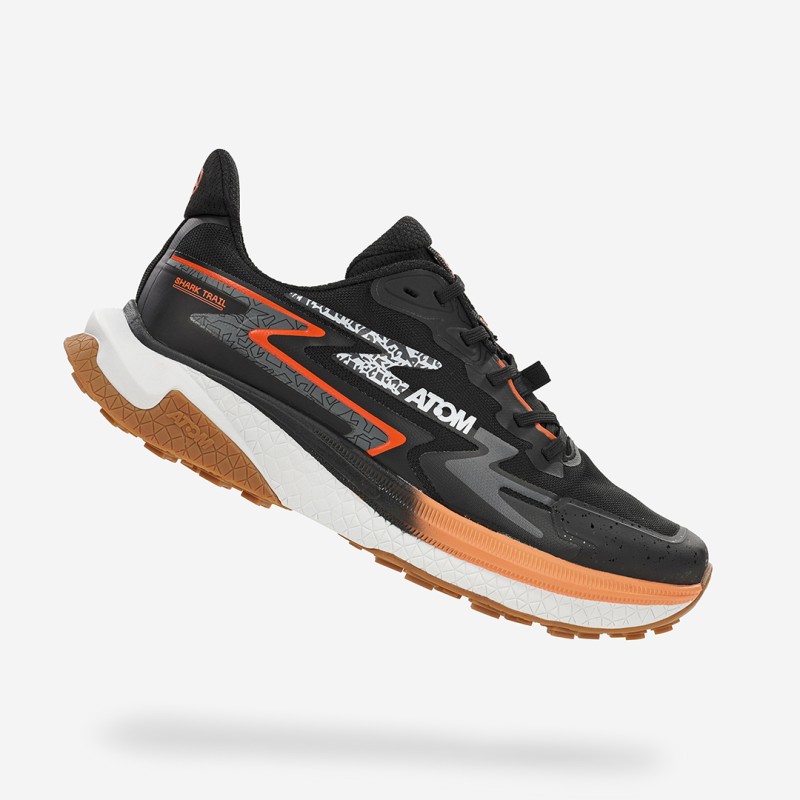 zapatillas atom trail running shark at160 dark