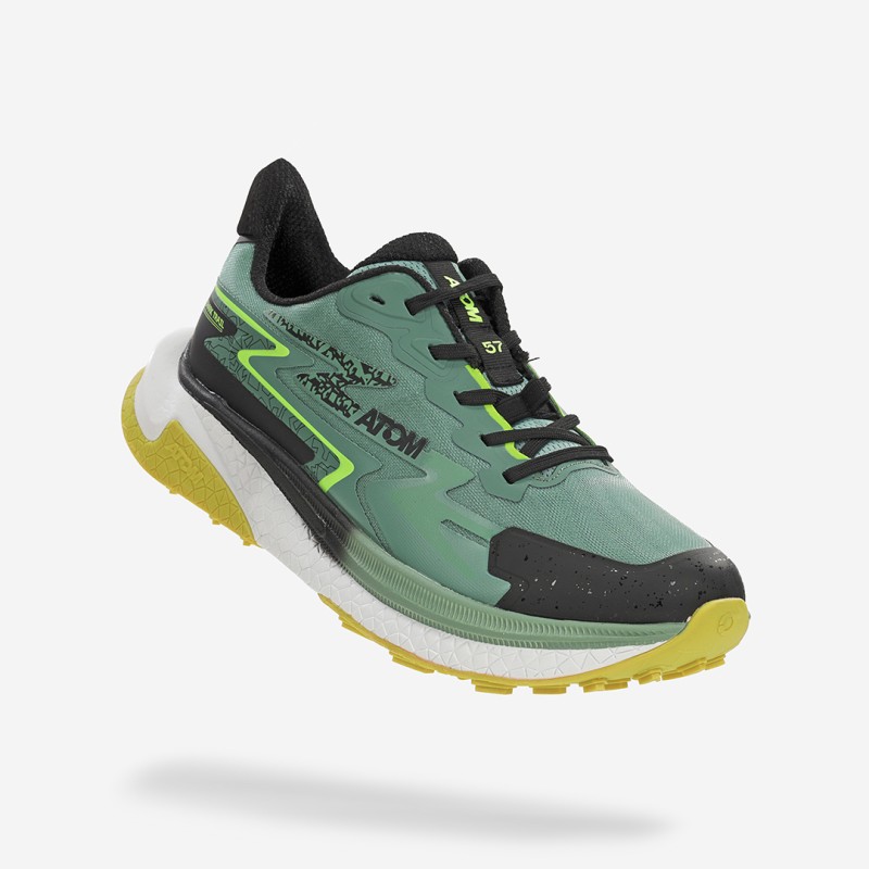 zapatillas atom trail running shark at160 dark