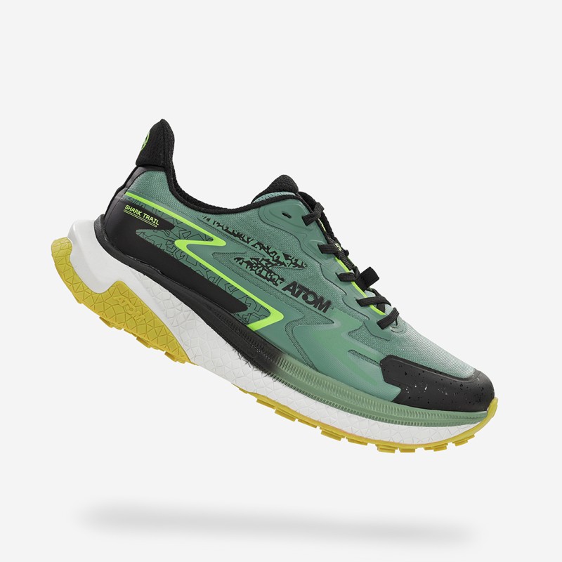 zapatillas atom trail running shark at160 dark