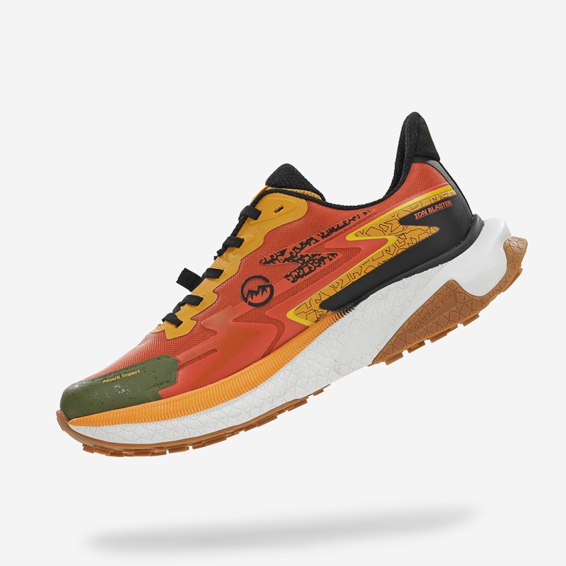 zapatillas atom trail running shark at160 blue