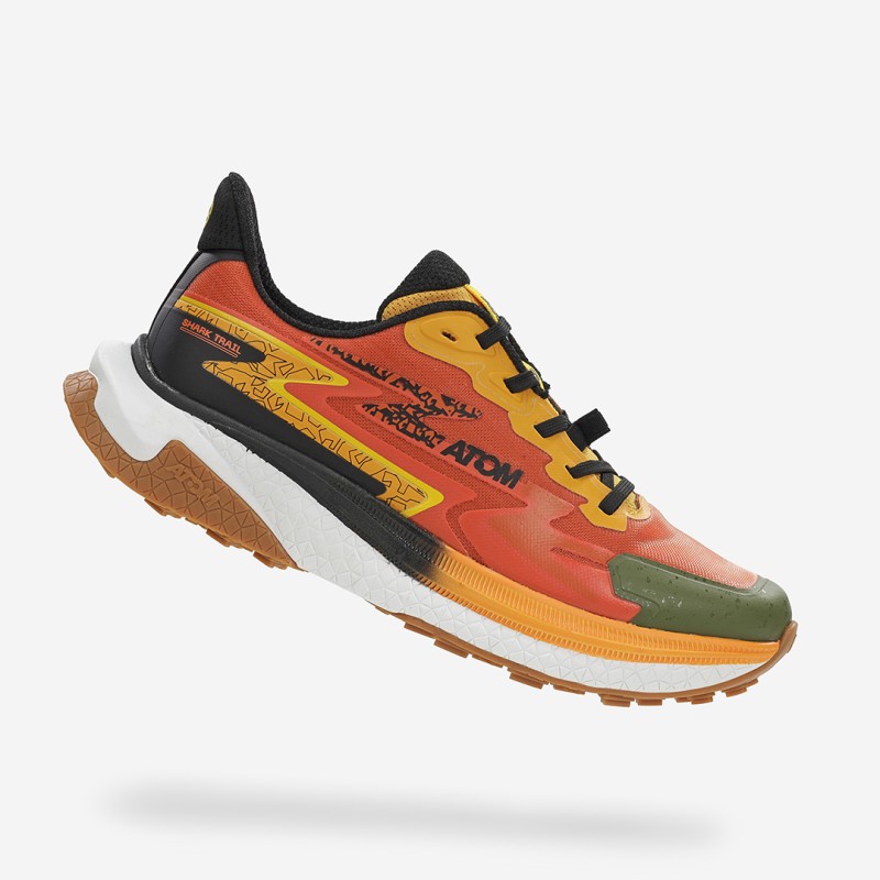 zapatillas atom trail running shark at160 blue