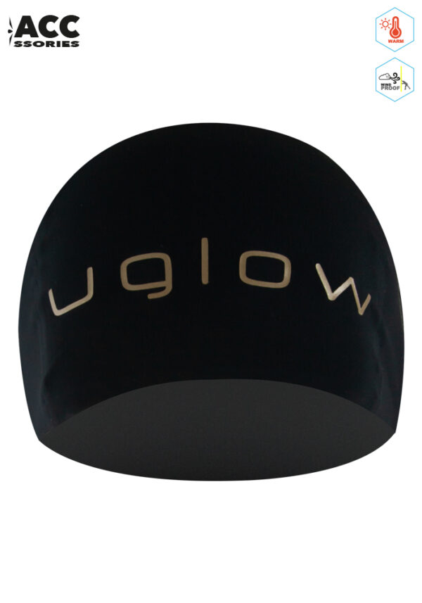 gorro running uglow, negro/oro