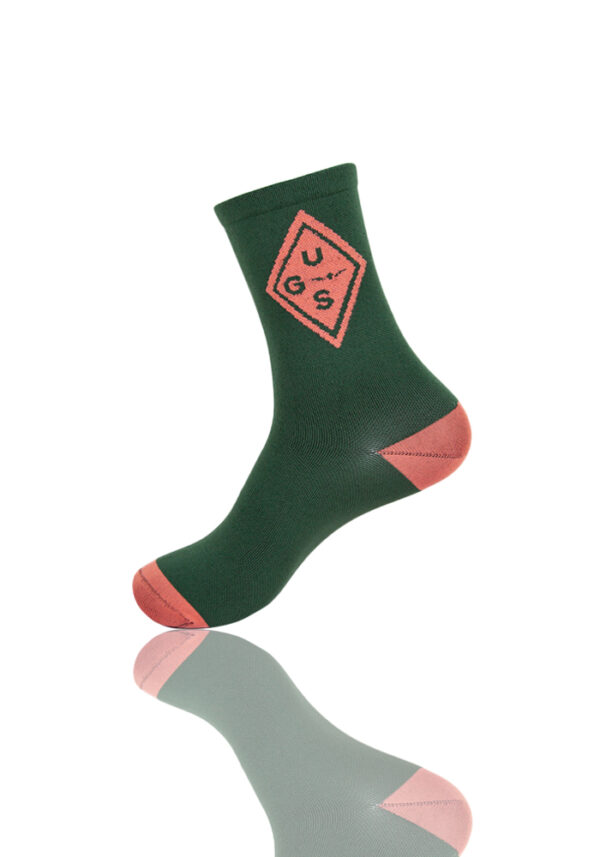 calcetines running y trail running unisex, verde