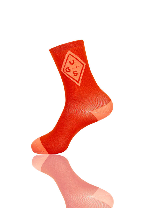 calcetines running y trail running , naranja