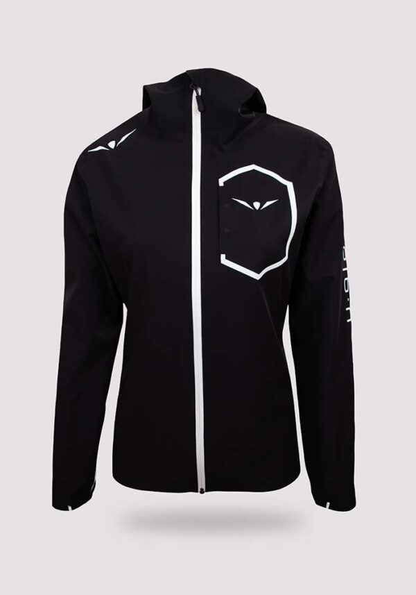 chaqueta impermeable uglow 3.1 10k mujer negro/blanca