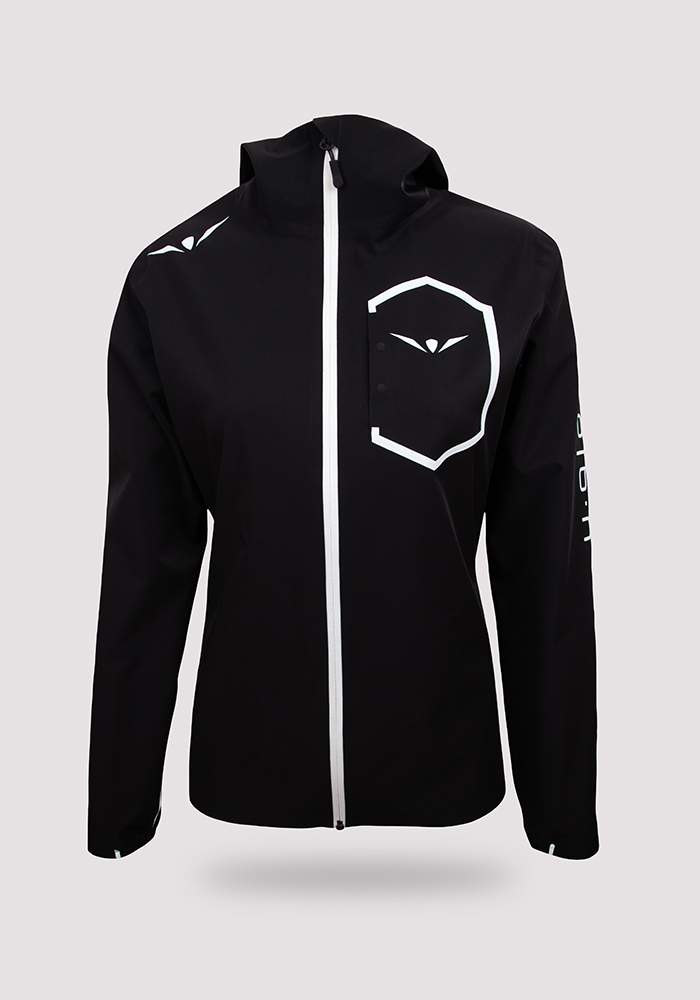 chaqueta impermeable uglow 3.1 10k mujer negro/blanca