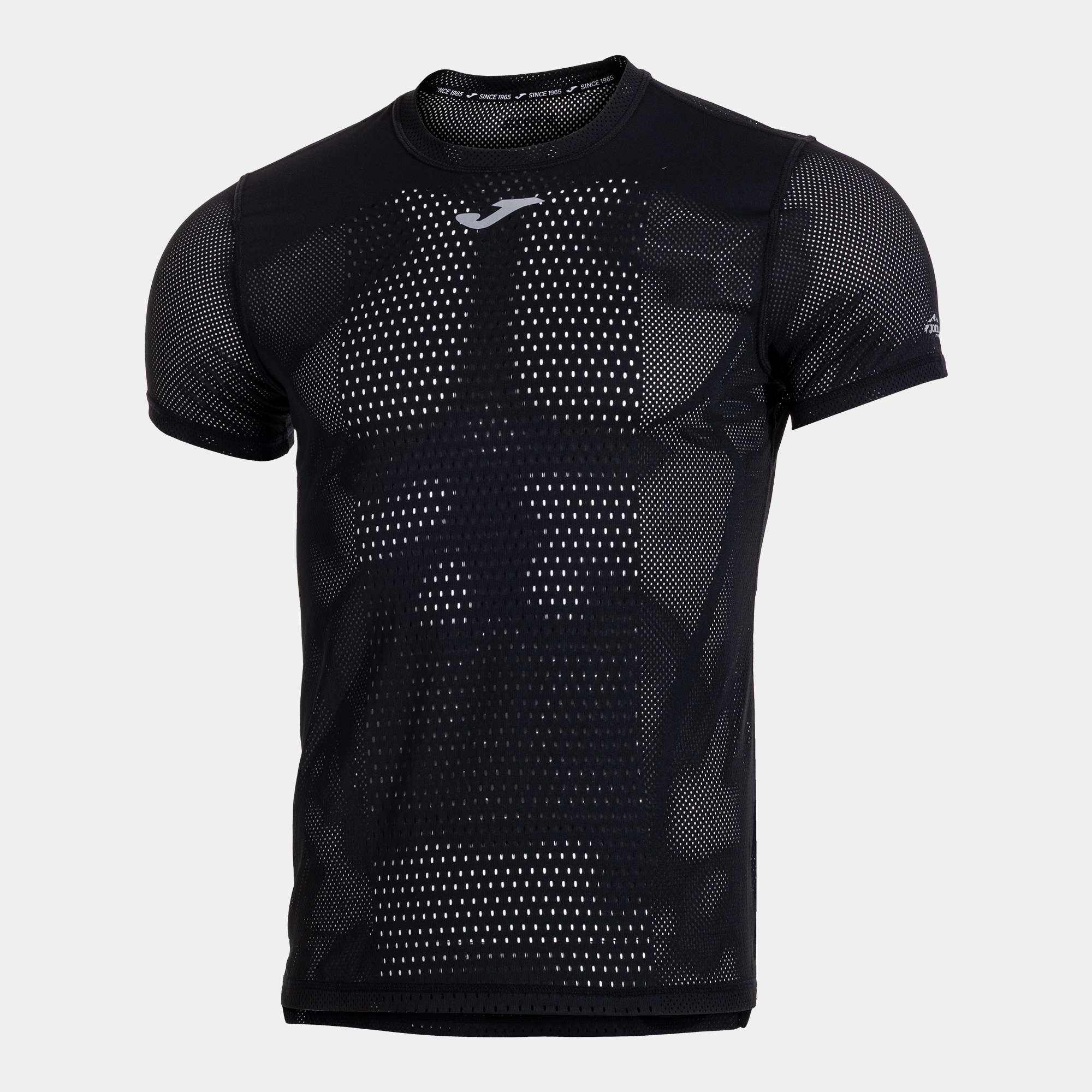 camiseta trail running hombre marathon ii negro