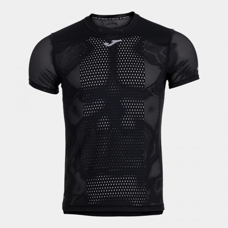 camiseta trail running hombre marathon ii negro