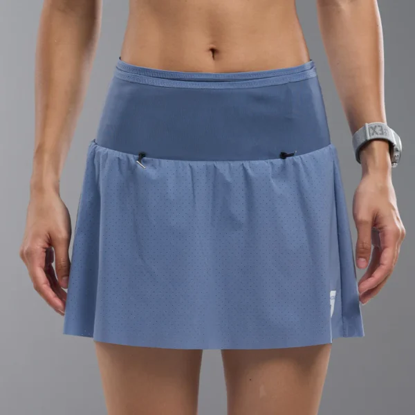 faldilla con cinturón nedao negra/azul