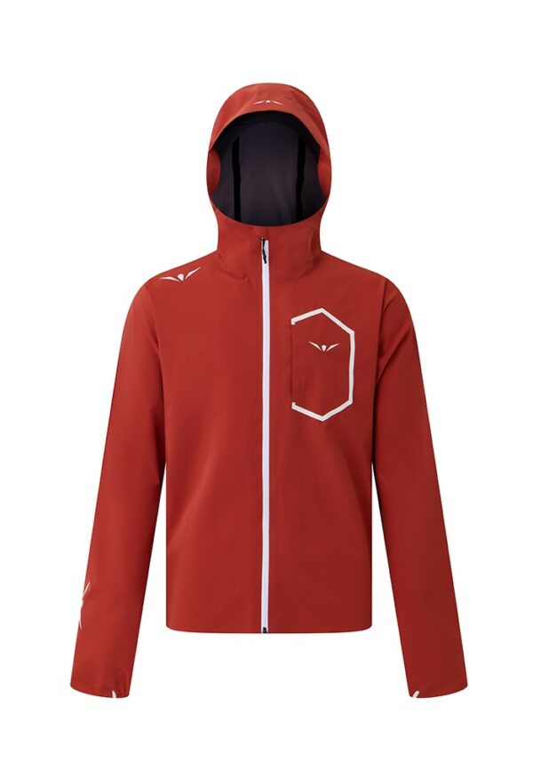 chaqueta impermeable running 5.1 uglow para hombre: 15k/25mvp0000000000000000000 roja/blanca