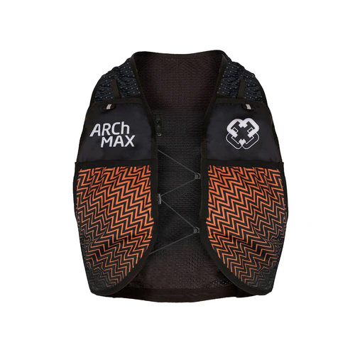 chaleco de hidratación vest hv 2.5, negro naranja
