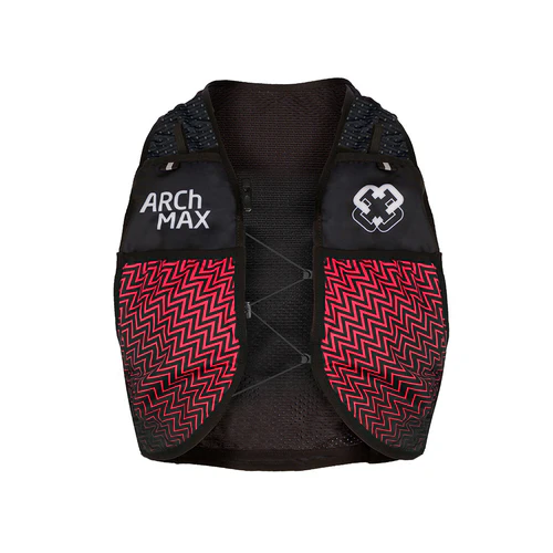 chaleco de hidratación vest hv 2.5, negro rojo