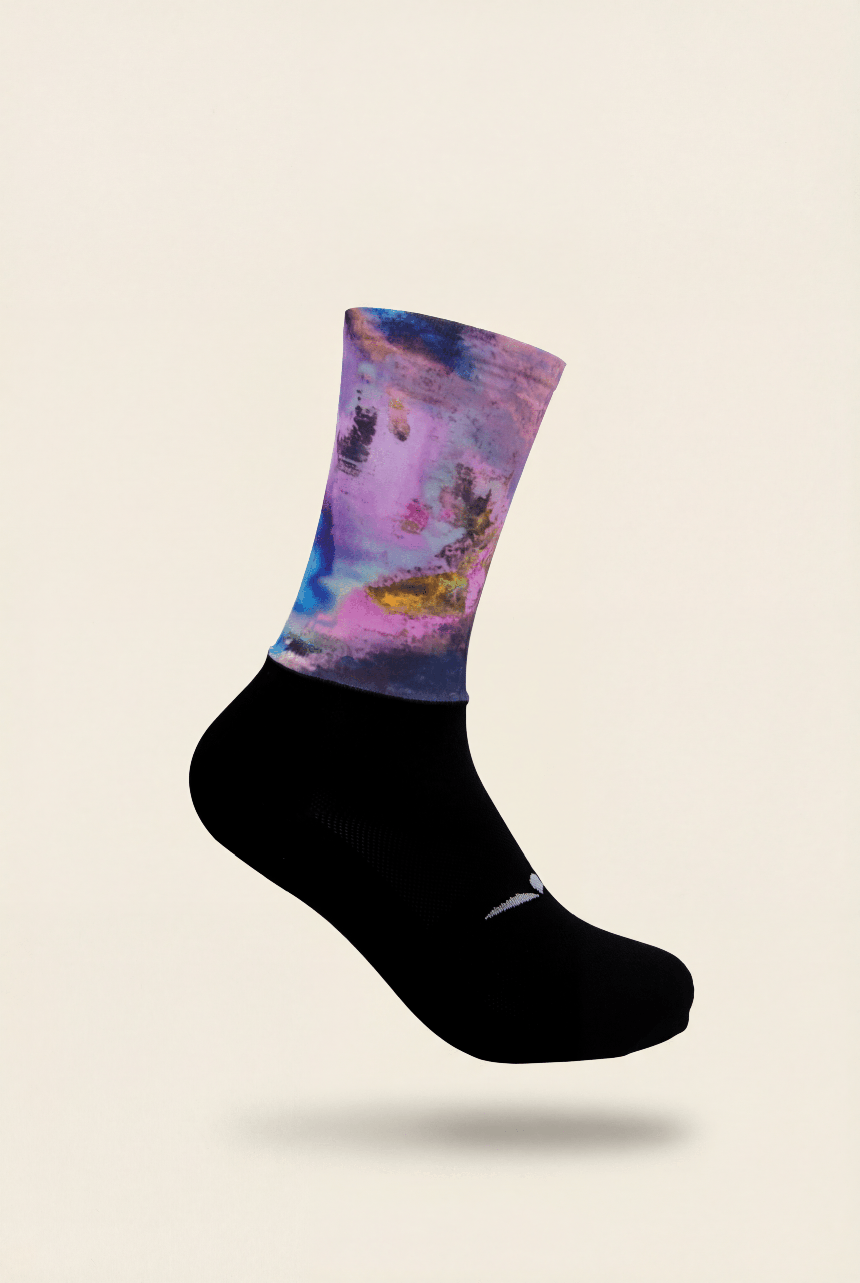 calcetines running y trail running unisex , negro/lila